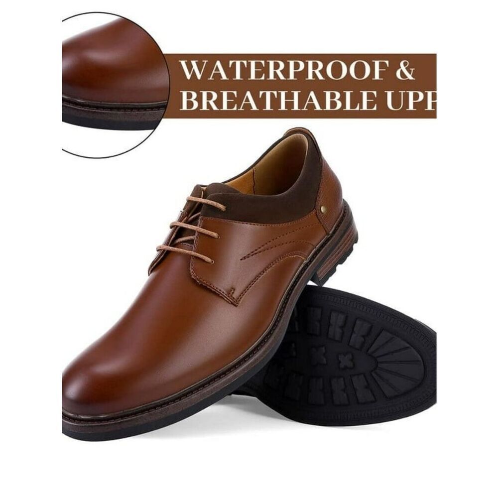 (W-4773) Eliteland Mens Dress Shoes, Men's Oxford Shoes Sz 12